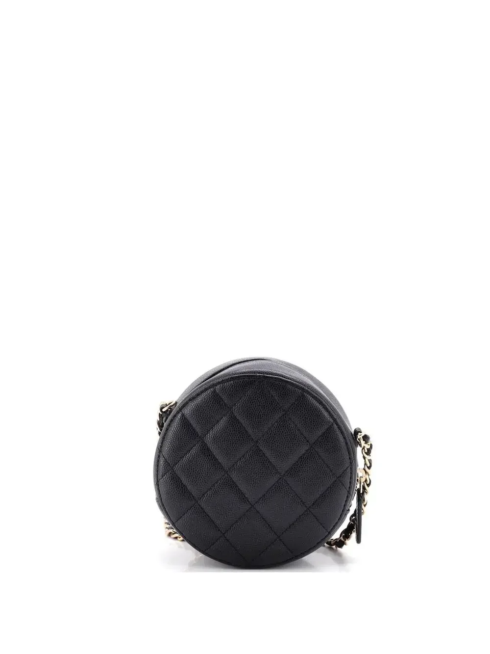 Chanel Round Clutch With Chain Quilted #327276C26B